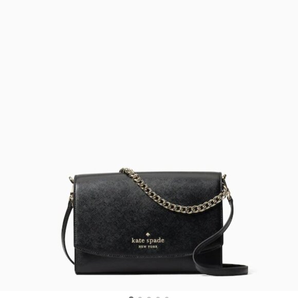 Kate Spade Carson Convertible Crossbody Black NWT $ 379 - Picture 1 of 4